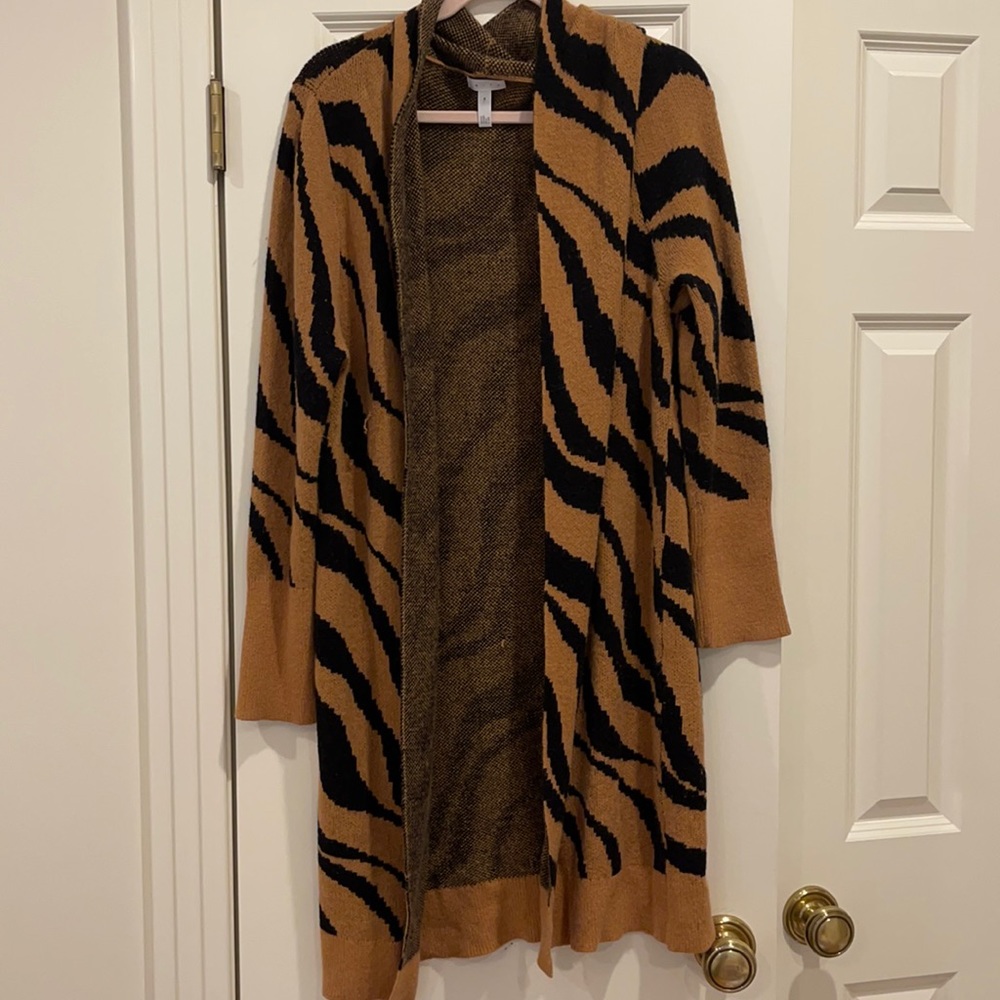Animal print cardigan sweater duster - Nordstrom